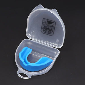 Protetor Dental de Silicone para Dormir à Noite, Placa de Proteção Bucal para Rugby, Karatê, Bruxismo, Proteção para Boxe, Moldagem Gratuita