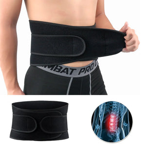 Cinta de Suporte para Costas Tcare Sport Ajustável Cinta de Suporte Lombar com Alças Duplas Respiráveis Alívio da Dor na Parte Inferior das Costas na Academia Unissex