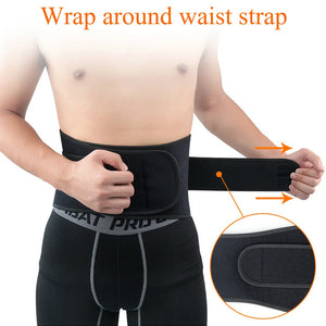 Cinta de Suporte para Costas Tcare Sport Ajustável Cinta de Suporte Lombar com Alças Duplas Respiráveis Alívio da Dor na Parte Inferior das Costas na Academia Unissex