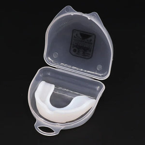 Protetor Dental de Silicone para Dormir à Noite, Placa de Proteção Bucal para Rugby, Karatê, Bruxismo, Proteção para Boxe, Moldagem Gratuita