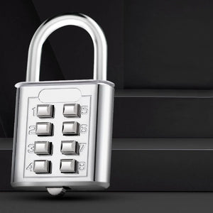 Cadeado de Combinación de Código de 8 Dígitos, Maleta de Aleación de Zinc para Viajes, Código de Bloqueo Inteligente, Bloqueo Antirrobo