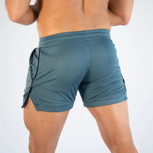 GITF Calções de Treino para Homens na Academia Roupas Casuais para Esportes Fitness Exercício Corrida Rede de Compressão de Secagem Rápida Atletismo