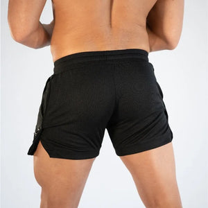 GITF Calções de Treino para Homens na Academia Roupas Casuais para Esportes Fitness Exercício Corrida Rede de Compressão de Secagem Rápida Atletismo