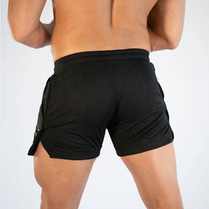 GITF Calções de Treino para Homens na Academia Roupas Casuais para Esportes Fitness Exercício Corrida Rede de Compressão de Secagem Rápida Atletismo