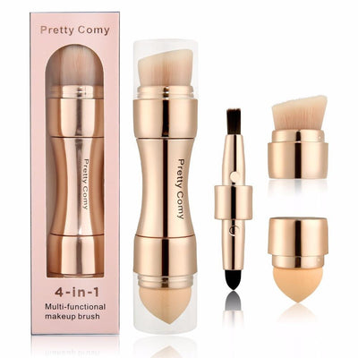 Pincel para Maquiagem 4 em 1 - Make Beauty