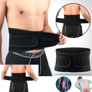 Cinta de Suporte para Costas Tcare Sport Ajustável Cinta de Suporte Lombar com Alças Duplas Respiráveis Alívio da Dor na Parte Inferior das Costas na Academia Unissex