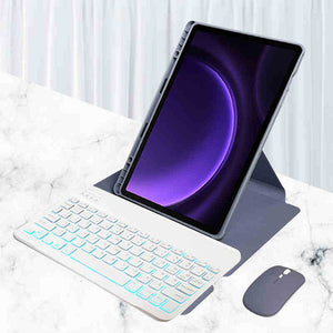 Para Lenovo Tab M11 (11 polegadas) 2024, proteção de rotação de 360 graus para teclado Bluetooth pode ser horizontal e vertical.