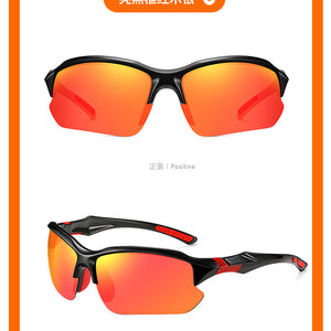 Óculos de Esporte para Atividades ao Ar Livre de Comércio Exterior, Óculos de Sol Masculinos para Direção, Óculos de Sol Antirreflexo, Óculos Antivermelho Populares de Comércio Internacional