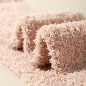 Meias de Veludo Coral Acima do Joelho Meias Femininas de Cano Longo Outono e Inverno Quentes Forradas de Pelúcia Espessas Yuezi Meias para Dormir em Casa