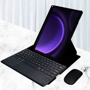 Para Lenovo Tab M11 (11 polegadas) 2024, proteção de rotação de 360 graus para teclado Bluetooth pode ser horizontal e vertical.