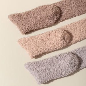 Meias de Veludo Coral Acima do Joelho Meias Femininas de Cano Longo Outono e Inverno Quentes Forradas de Pelúcia Espessas Yuezi Meias para Dormir em Casa