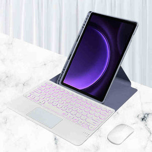 Para Lenovo Tab M11 (11 polegadas) 2024, proteção de rotação de 360 graus para teclado Bluetooth pode ser horizontal e vertical.