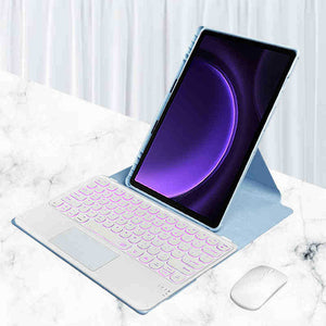 Para Lenovo Tab M11 (11 polegadas) 2024, proteção de rotação de 360 graus para teclado Bluetooth pode ser horizontal e vertical.