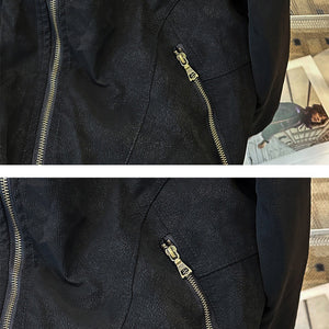 cleanfit Jaqueta de Veludo Cotelê de Perfil Curto para Homens, Roupas de Inverno Espessas de Beisebol, Jaqueta Antiga com Almofadado