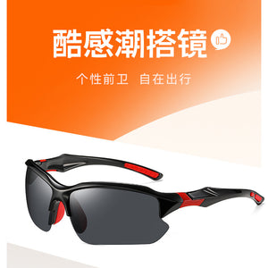 Óculos de Esporte para Atividades ao Ar Livre de Comércio Exterior, Óculos de Sol Masculinos para Direção, Óculos de Sol Antirreflexo, Óculos Antivermelho Populares de Comércio Internacional