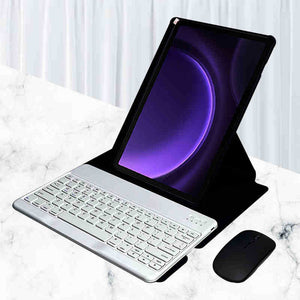 Para Lenovo Tab M11 (11 polegadas) 2024, proteção de rotação de 360 graus para teclado Bluetooth pode ser horizontal e vertical.