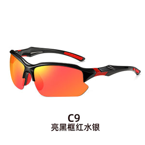 Óculos de Esporte para Atividades ao Ar Livre de Comércio Exterior, Óculos de Sol Masculinos para Direção, Óculos de Sol Antirreflexo, Óculos Antivermelho Populares de Comércio Internacional