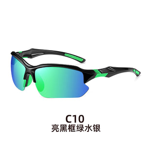Óculos de Esporte para Atividades ao Ar Livre de Comércio Exterior, Óculos de Sol Masculinos para Direção, Óculos de Sol Antirreflexo, Óculos Antivermelho Populares de Comércio Internacional