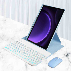 Para Lenovo Tab M11 (11 polegadas) 2024, proteção de rotação de 360 graus para teclado Bluetooth pode ser horizontal e vertical.