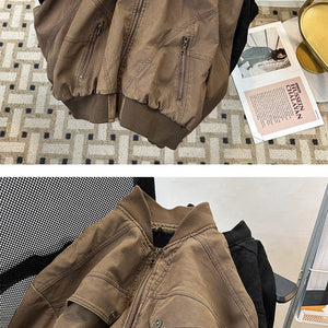 cleanfit Jaqueta de Veludo Cotelê de Perfil Curto para Homens, Roupas de Inverno Espessas de Beisebol, Jaqueta Antiga com Almofadado