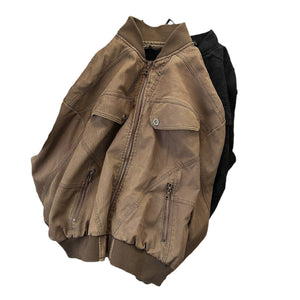 cleanfit Jaqueta de Veludo Cotelê de Perfil Curto para Homens, Roupas de Inverno Espessas de Beisebol, Jaqueta Antiga com Almofadado