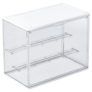 Suporte de Exibição de Armazenamento de Caixa Cega PET com Escada Transparente para Boneca Bubble Mate à Prova de Poeira