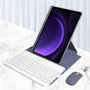 Para Lenovo Tab M11 (11 polegadas) 2024, proteção de rotação de 360 graus para teclado Bluetooth pode ser horizontal e vertical.