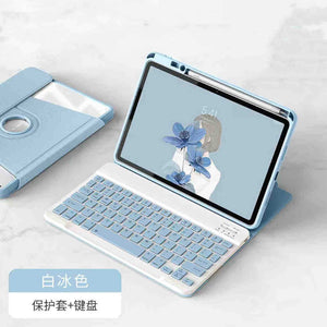 Para Lenovo Tab M11 (11 polegadas) 2024, proteção de rotação de 360 graus para teclado Bluetooth pode ser horizontal e vertical.