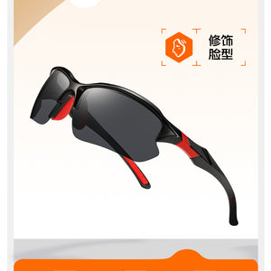Óculos de Esporte para Atividades ao Ar Livre de Comércio Exterior, Óculos de Sol Masculinos para Direção, Óculos de Sol Antirreflexo, Óculos Antivermelho Populares de Comércio Internacional