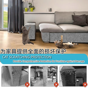 Tapete de Carpete Autoadesivo Cortável para Móveis de Árvore para Gatos, Passo para Móveis, Coluna de Apreensão para Gatos, Acessórios para Animais de Estimação