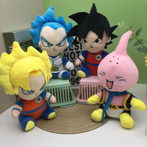Brinquedo de Pelúcia Dragon Ball para Crianças, Piccolo Goku, Super Saiyajin, Vegeta, Alta Qualidade, Presente de Natal, 20cm