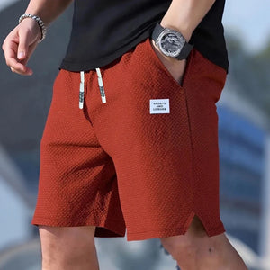 Calções Masculinos, Calças Casuais Masculinas, Calções de Praia Masculinos, Calções de Desporto Masculinos, Novo Tecido Texturizado e Fashionável, Calças Respiráveis, Adequadas para Uso Casual Diário e Desporto