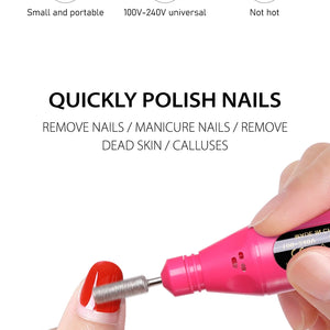 LINMANDA Kit de Brocas Elétricas 6 em 1 Remover Polidor Manicure Lixa de Unha Portátil Equipamento de Broca de Unha Máquina de Ferramentas em Caneta