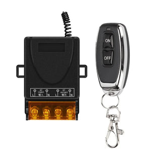 Interruptor de Controle Remoto Universal AC 220V 30A Relé 433mhz Interruptor Sem Fio e Transmissor Liga e Desliga para Luz Lâmpada Bomba de Água Porta