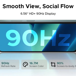Global Version DOOGEE Note56 Pro Smart phone Android 16 6150mAh Battery 6.56'' 90Hz Screen 32GB 128GB Cell Phone NFC