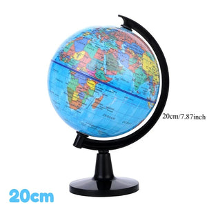 1pc Globo Educacional para Ensino, Mapa Mundi em Inglês HD com Rotação de 360°, Ferramenta Padrão de Aprendizagem de Geografia para Mesa