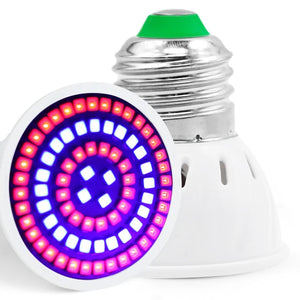 Led Grow Bulb 220V E27 60 80LEDs Full Spectrum LED Plant Greenhouse Hydroponic Growth Light Indoor Plant Phyto Flower Lamp