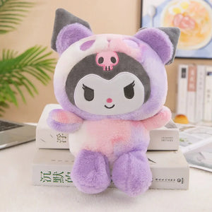 Pelúcia Sanrio Kawaii Sanrio Kuromi My Melody Cinnamoroll Brinquedos Almofada Anime Cartoon Presentes para Crianças Decoração de Quarto Bonecos.**