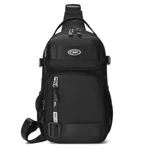 Mochila de ciclismo para homens, bolsa de peito masculina, bolsa de ombro casual para homens, bolsa transversal leve e de grande capacidade
