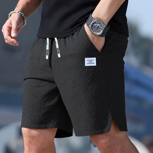 Calções Masculinos, Calças Casuais Masculinas, Calções de Praia Masculinos, Calções de Desporto Masculinos, Novo Tecido Texturizado e Fashionável, Calças Respiráveis, Adequadas para Uso Casual Diário e Desporto