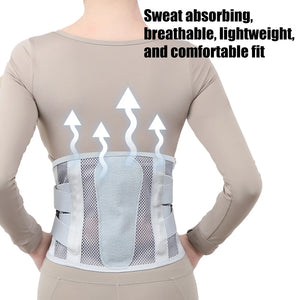 Cintas Lumbar para Costas para Homens e Mulheres, Tecido de Malha Macia e Respirável com 5 Aros de Suporte Total, Suporte Lombar para Costas em Casa
