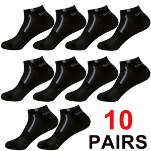 30 Pares de Meias Masculinas Meia de Malha Respirável Curta Casual Meias de Esporte com Bloco de Cores Meias Esportivas Absorvem Suor Tornozelo