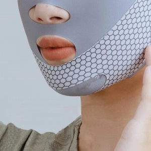 Lifting Facial com Faixa V para Dormir, Bandagem Facial Redutora de Gordura, Relaxamento, Levantamento de Forma, Redução de Papada, Banda de Afinamento Facial, Massagem
