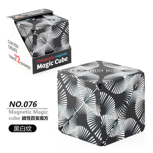 Variedade Geométrica Cubo Mágico Magnético Anti Estresse 3D Cubo de Quebra-Cabeça de Mão para Crianças Aliviador de Estresse Brinquedo Fidget
