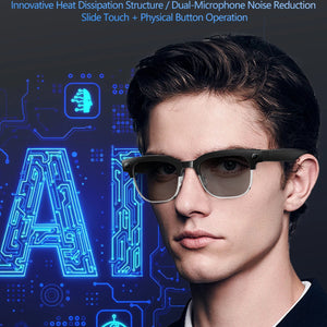 2026 New Upgrade Smart Glasses AI  Camera Photo Recognition Bluetooth Call Translation Video Recording Voice Sunglasses for Men
