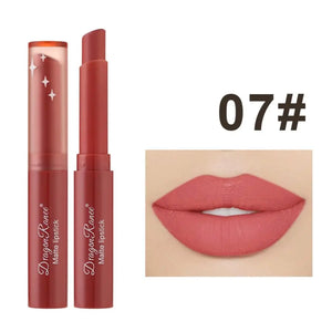 Batom Matte Matte Não Desbotável Hidratante Maquiagem Europeia e Americana Batom Matte Veludo Batom Matte à Prova d'Água Não Fácil de Desbotar Batom Matte Batom