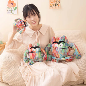 O Monstro das Cores Pelúcia Brinquedo Favor de Festa Decoração Crianças Bebê Almofada de Conforto Brinquedos de Pelúcia para Crianças Presentes Bonitos 15-35cm