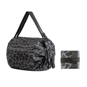 Saco de Armazenamento Dobrável com Alça, Bolsa de Viagem Portátil Camuflada, Sacola de Compras de Grande Capacidade