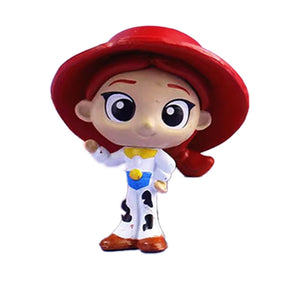 8Pçs Personagens Toy Story 4 Woody Buzz Lightyear Versão Q Boneco de Ação Brinquedo Infantil Mini Figurinha Decoração de Aniversário Anime Presente