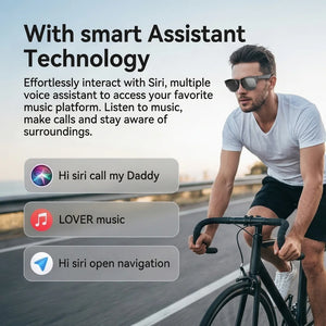 Óculos Inteligentes Fotochromáticos Anti Luz Azul Bluetooth V5.3 Fones de Ouvido para Chamadas HIFI Homens Mulheres Óculos de Sol UV400 Esportes Pesca Trabalho